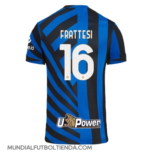 Camiseta Inter Milan Davide Frattesi #16 Primera Equipación Replica 2024-25 mangas cortas